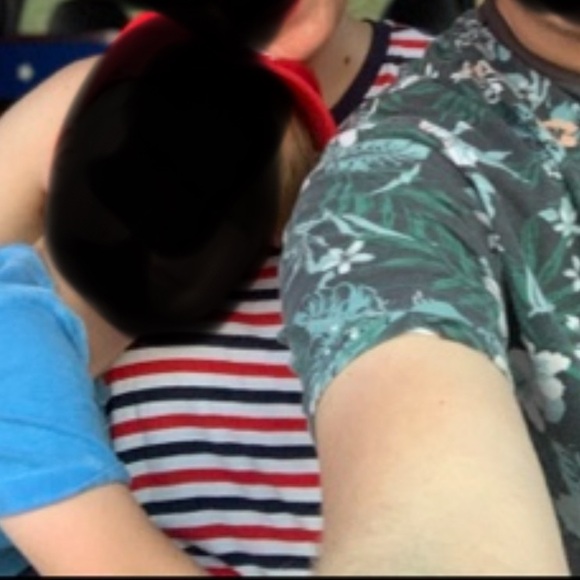 Time and tru red and blue striped jersey dress - Picture 7 of 7